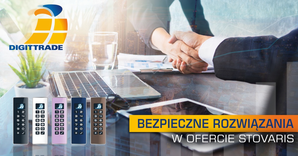 Bezpieczne rozwiązania dla firm i użytkowników prywatnych DIGITTRADE w ofercie Stovaris
